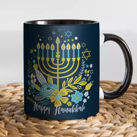 Happy Hanukkah Coffee Mug buy at ThingsEngraved Canada